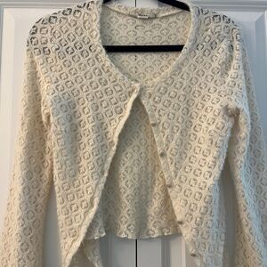 Kimchi Blue Cream Lace Cardigan